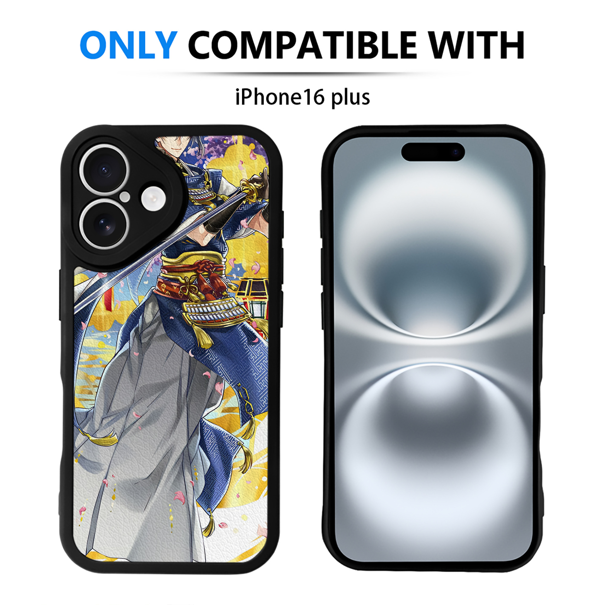 （画像用） 刀剣乱舞 Touken Ranbu 【iPhone 16シリーズ対応】シリコンスマホケース（レザー調） 材質：シリコン